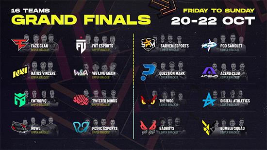 Krafton veranstaltet die "PUBG EMEA Championship: Fall Grand Finals".