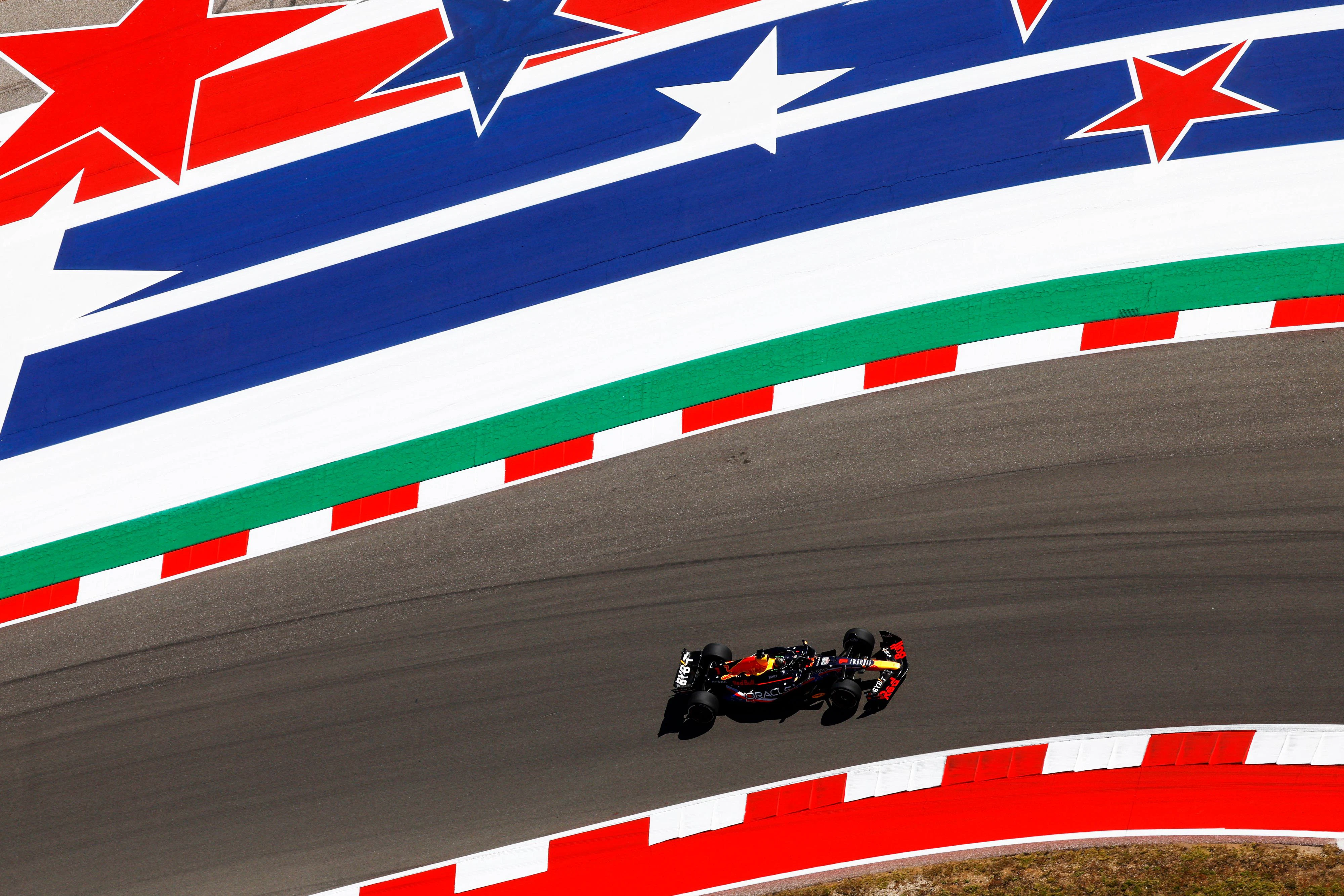 Max Verstappen im einzigen Training von Austin. 