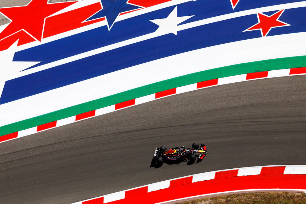 Max Verstappen im einzigen Training von Austin. 