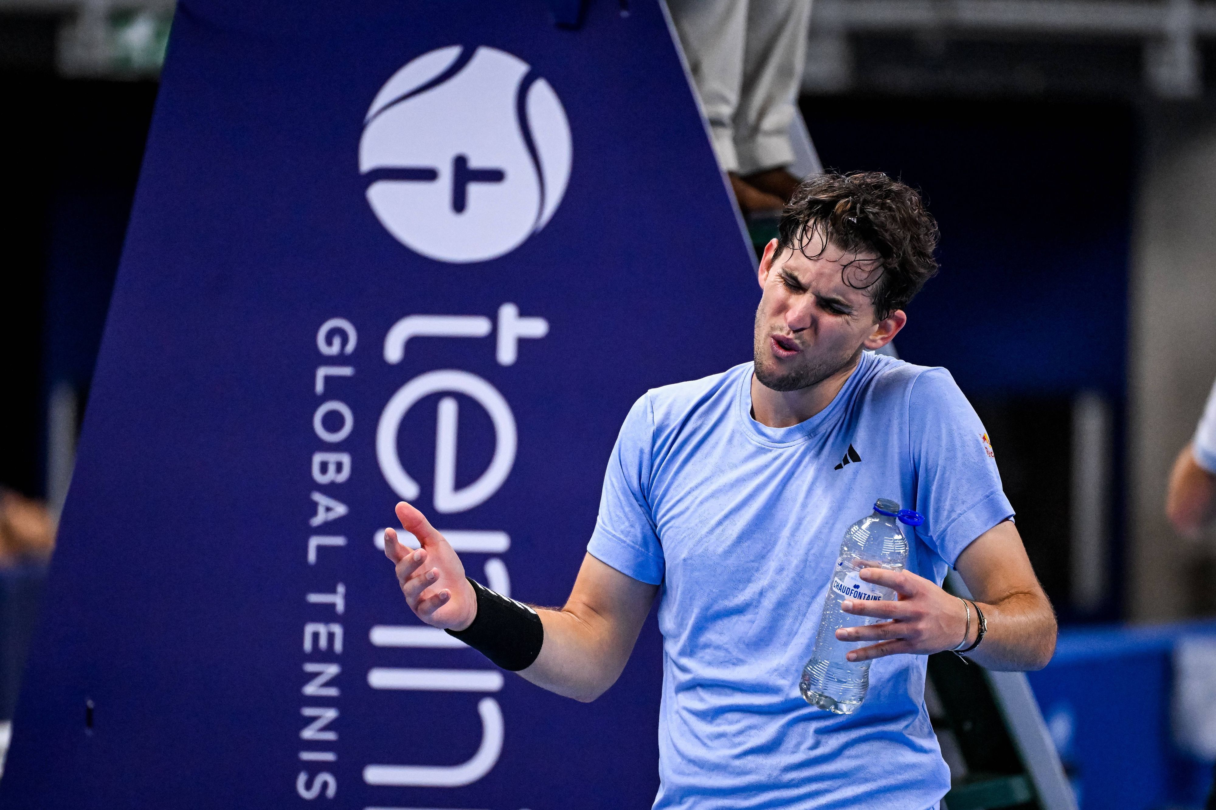 Dominic Thiem schimpft