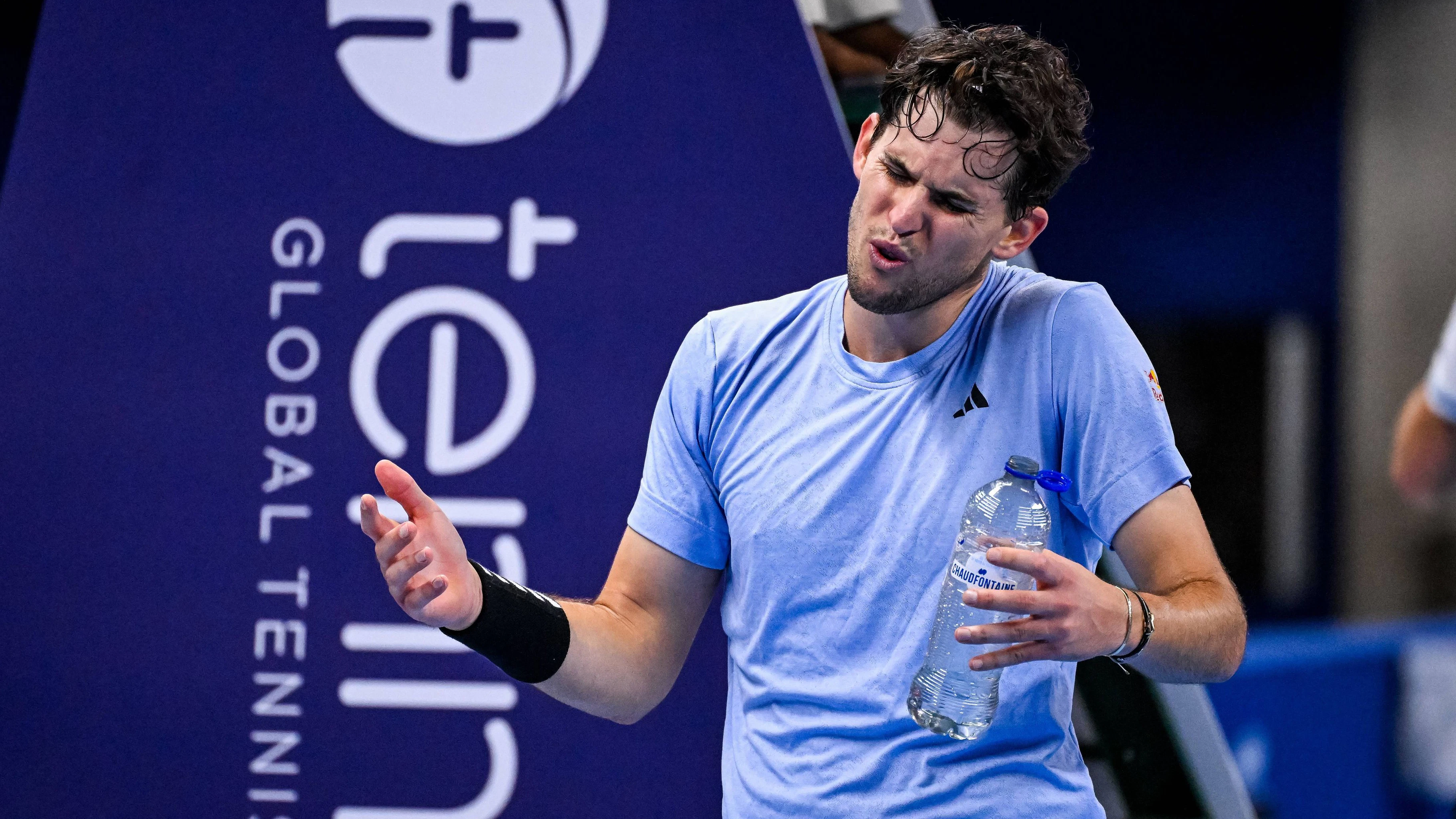 Dominic Thiem schimpft