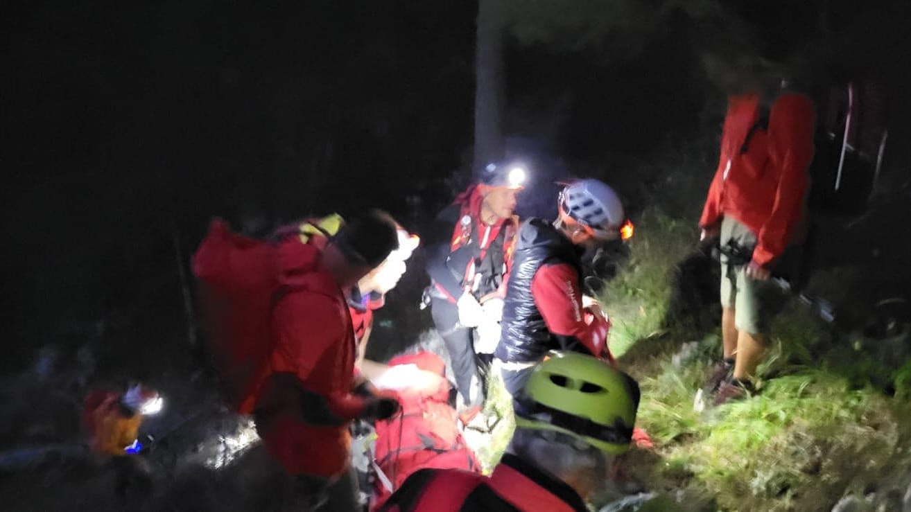 Kräfte der Bergrettung Gmunden im Rettungseinsatz. Archivbild.