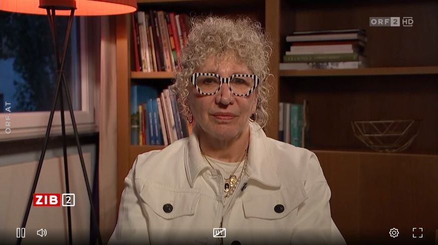Schriftstellerin und Friedensaktivistin Lizzie Doron am späten Freitagabend in der ORF-