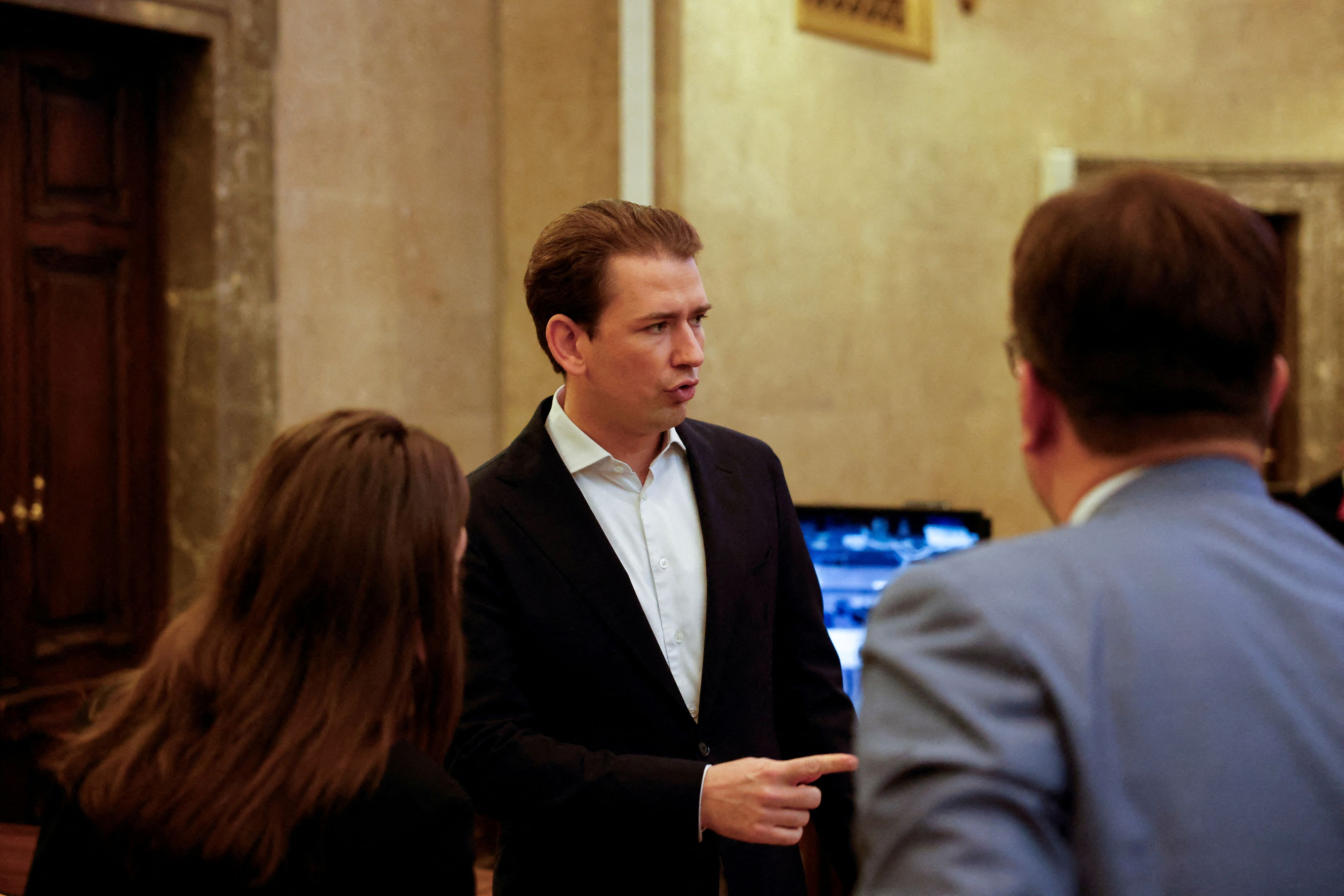 Ex-Kanzler Kurz am 20. Oktober 2023 vor Gericht.