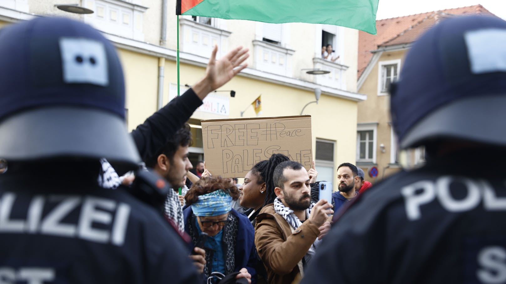 Anzeigenflut bei Pro-Palästina-Demo in Graz