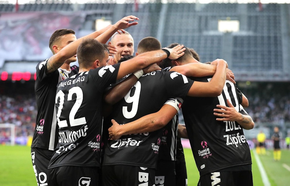 Großer Jubel beim LASK. Die Oberösterreicher gewinnen in Salzburg. 