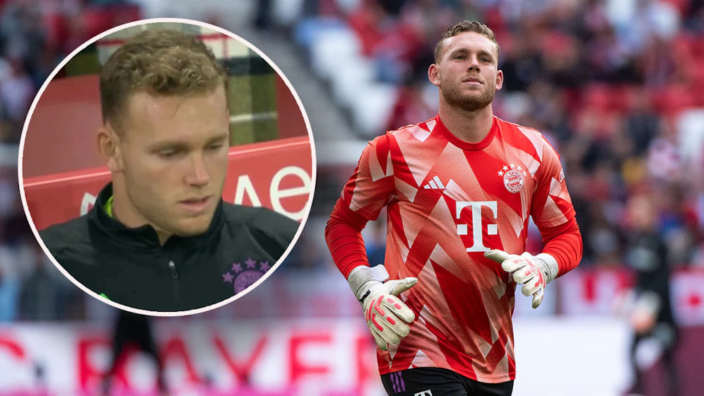 Bayern Tormann Daniel Peretz hatte Tränen in den Augen.