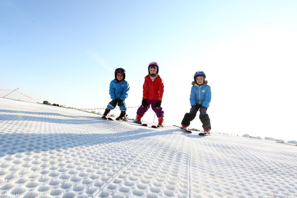 Abfahrt auf der Mattenpiste in Wien-Penzing.