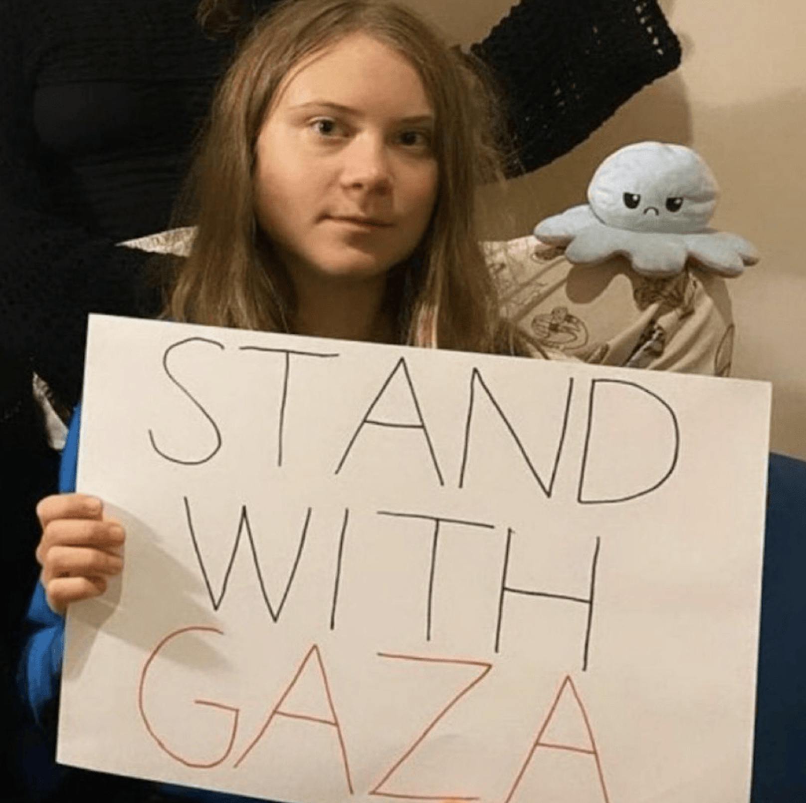 "Heute streiken wir aus Solidarität mit Palästina und Gaza", schrieb Greta Thunberg auf Twitter. Die israelischen Todesopfer erwähnte sie mit keinem Wort. Dies sorgte für scharfe Kritik.