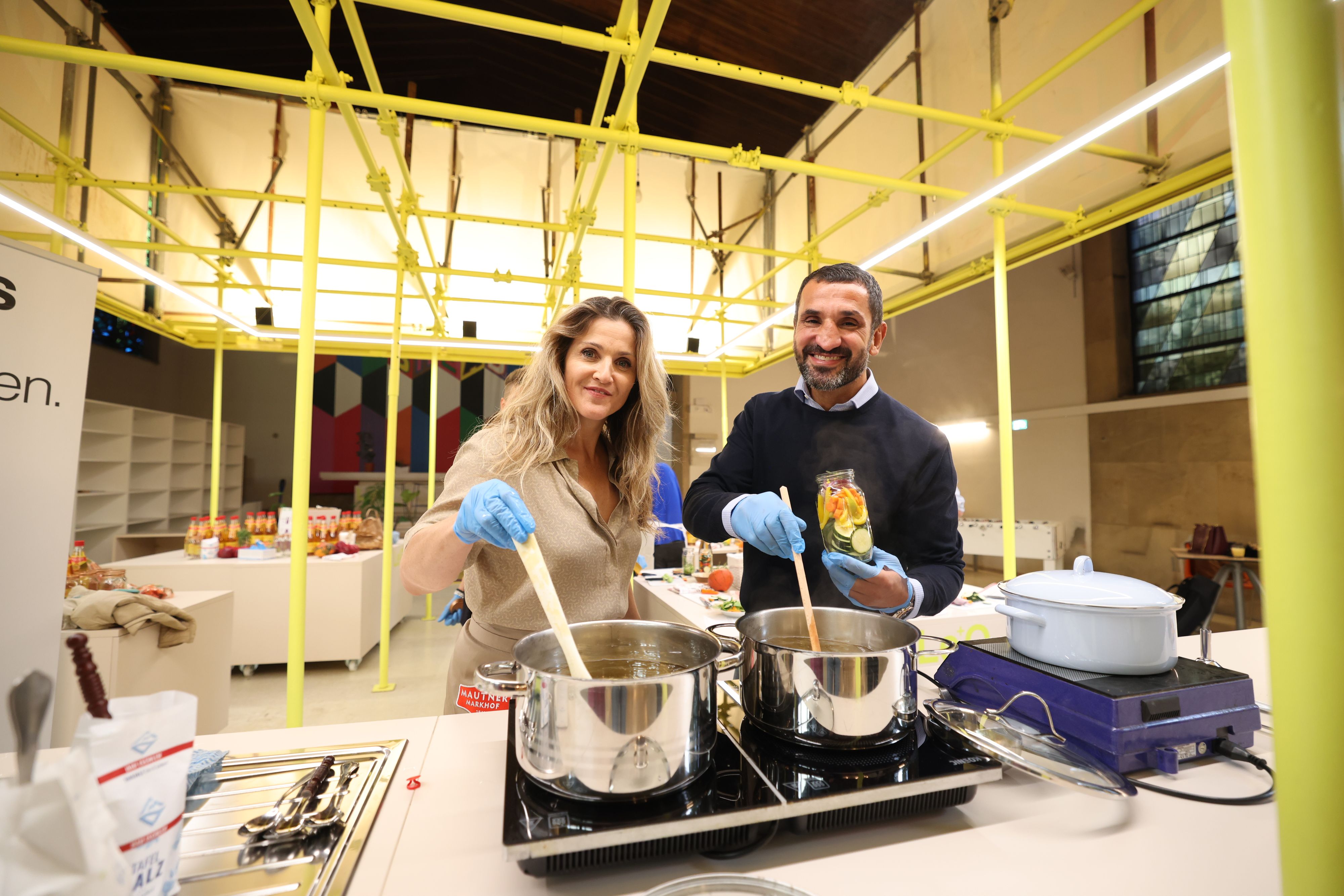 Lizz Görgl und Fadi Merza waren fleißig