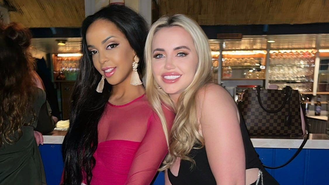 Lugners-Ex-Vögelchen Bahati "Kolibri" und Cathy "Spatzi"