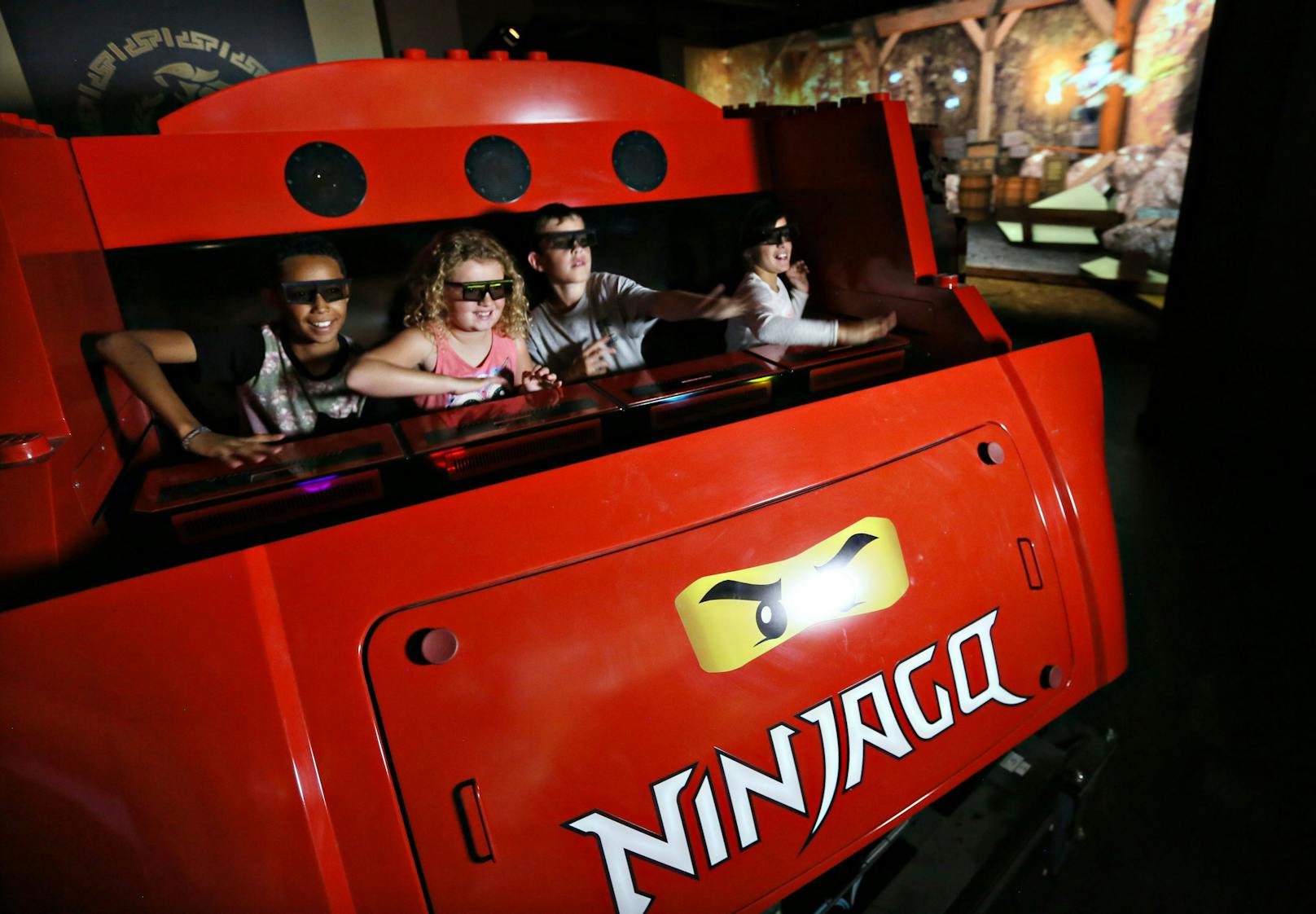 "Ninjago Ride" im LEGOLAND in Kalifornien. 