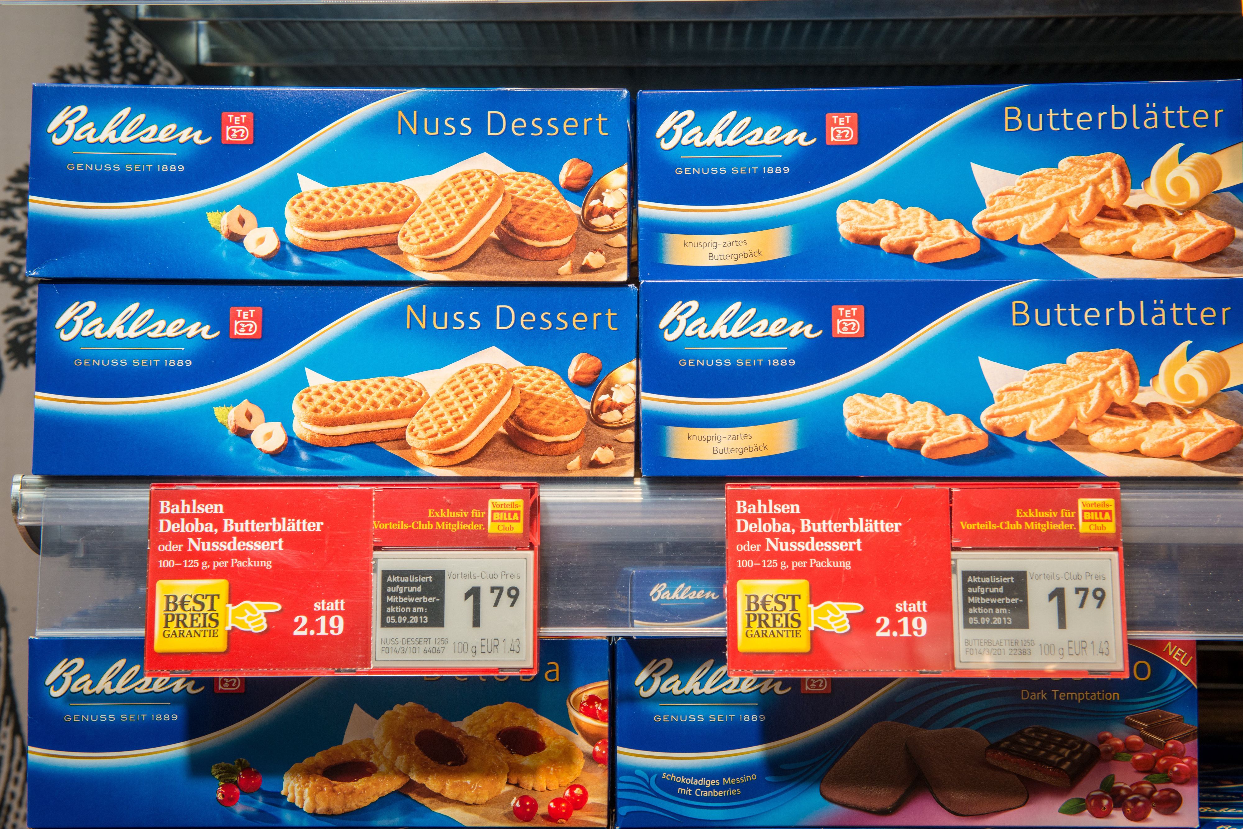 Die Kekse von Bahlsen werden 2024 teurer.