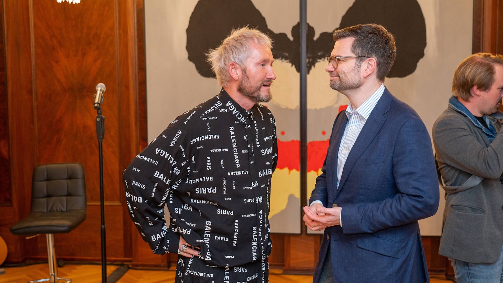 Franz Josef Baur im Gespräch mit dem deutschen Justizminister Marco Buschmann.