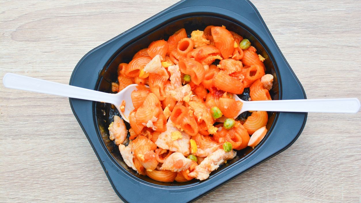 Instant food in on the table