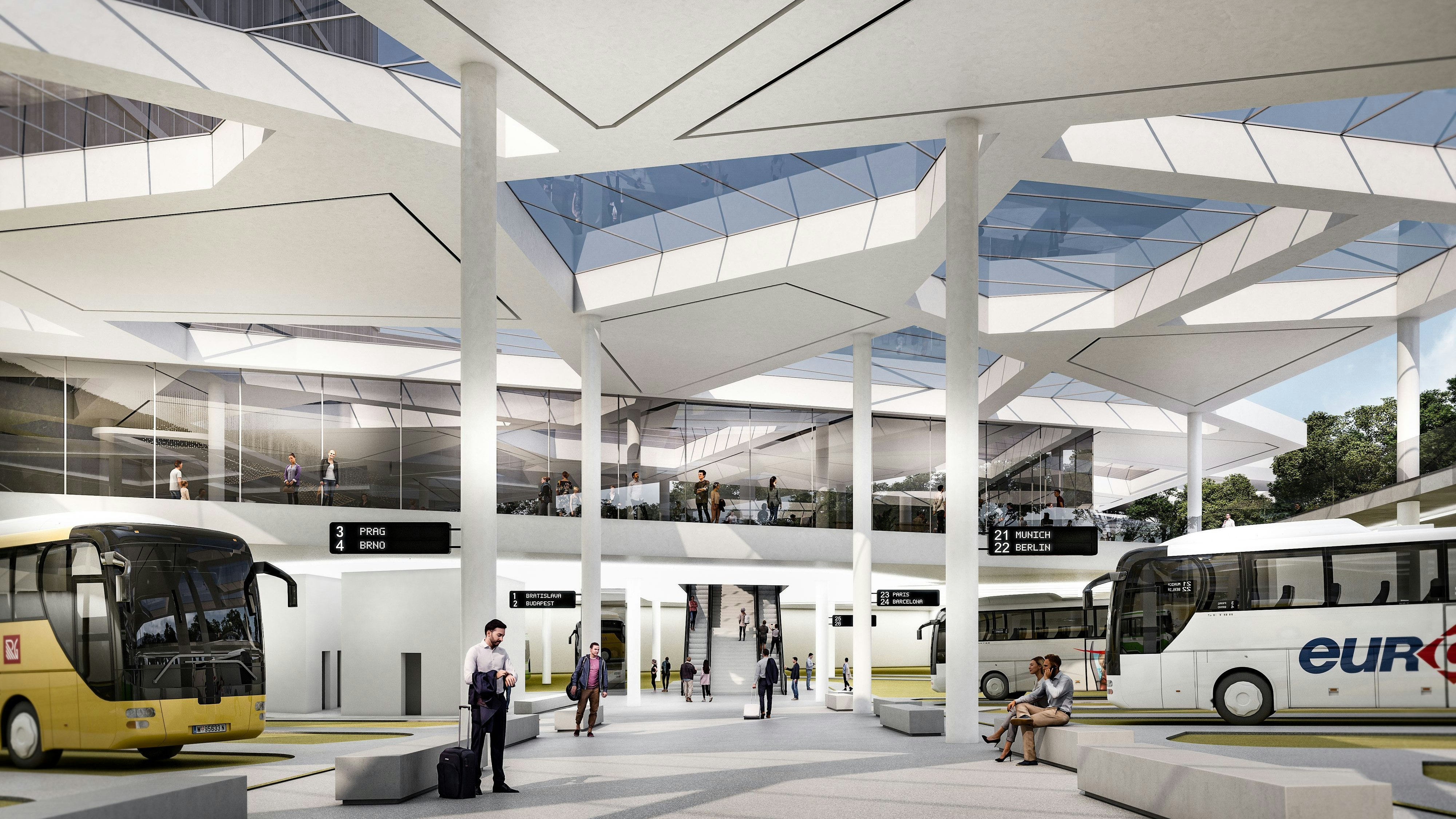 Neuer Fernbus-Terminal Wien