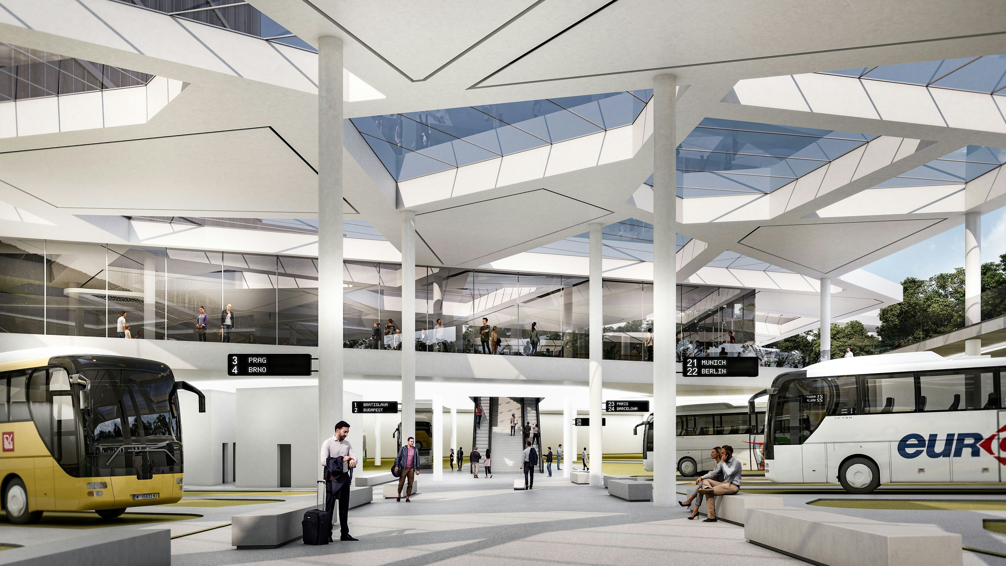 Neuer Fernbus-Terminal Wien