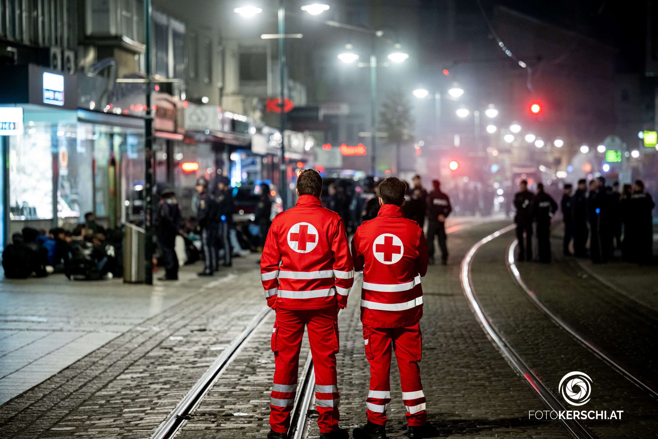Großeinsatz für Polizei und Rettung im Vorjahr zu Halloween in Linz