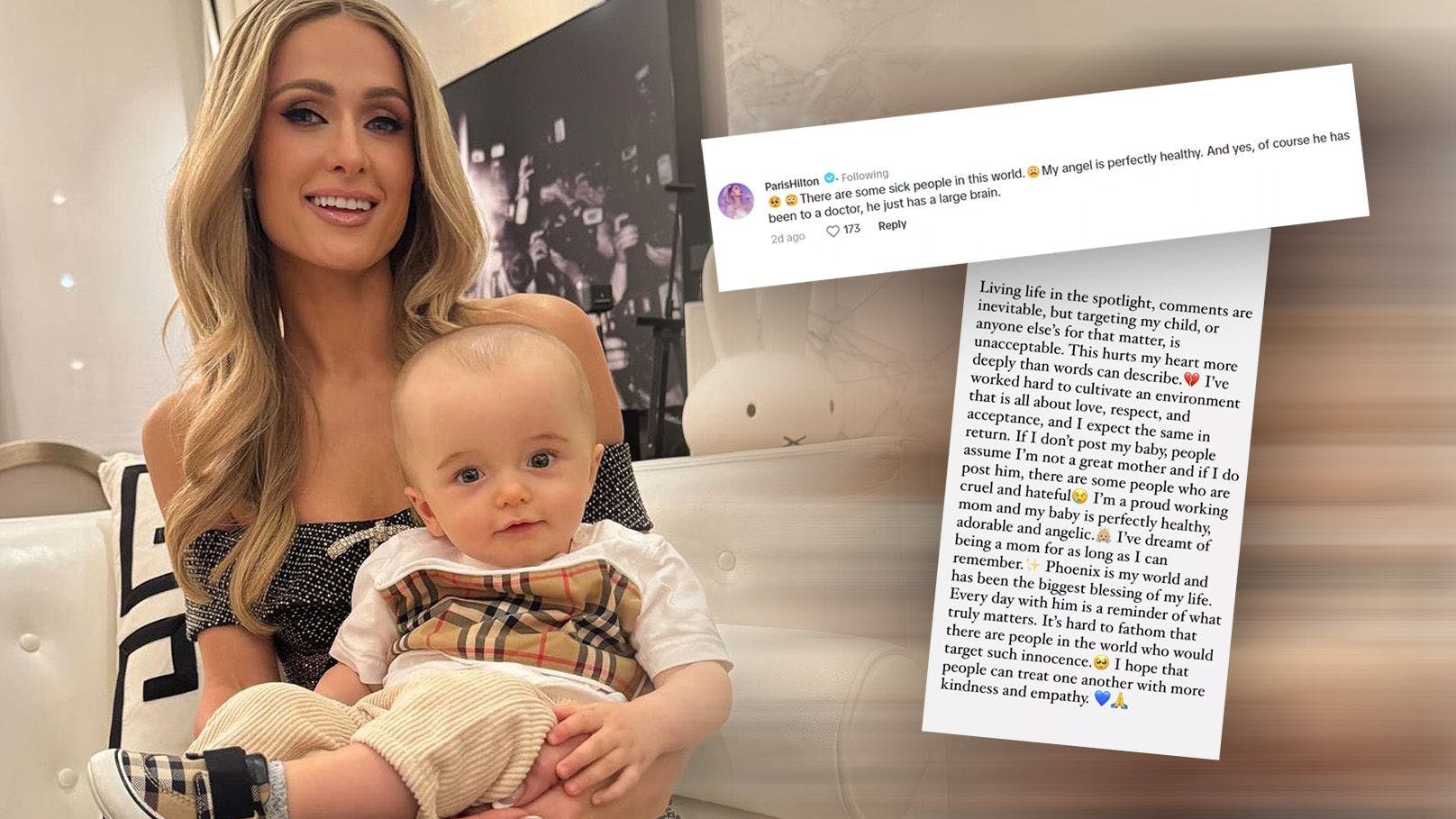 Hass-Kommentare gegen ihr Baby – jetzt reagiert Hilton