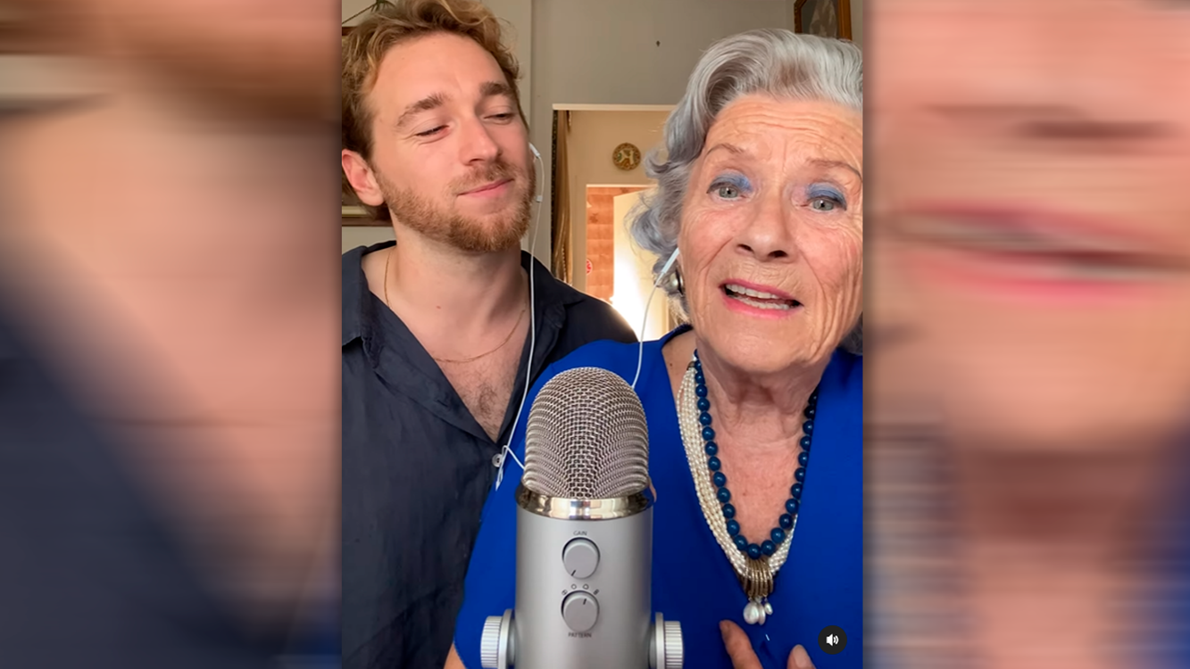 Nathan Trent mit seiner "Nonna".