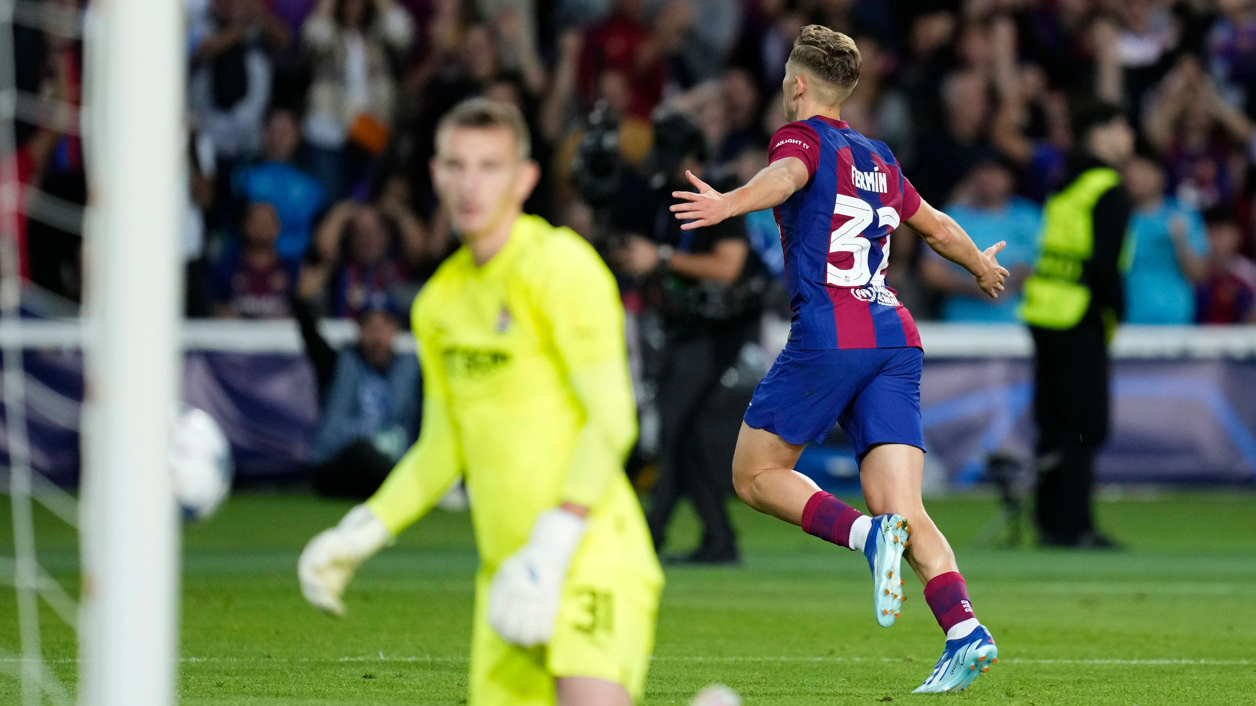 Barcelona-Youngster Fermin Lopez trifft erstmals in der Champions League