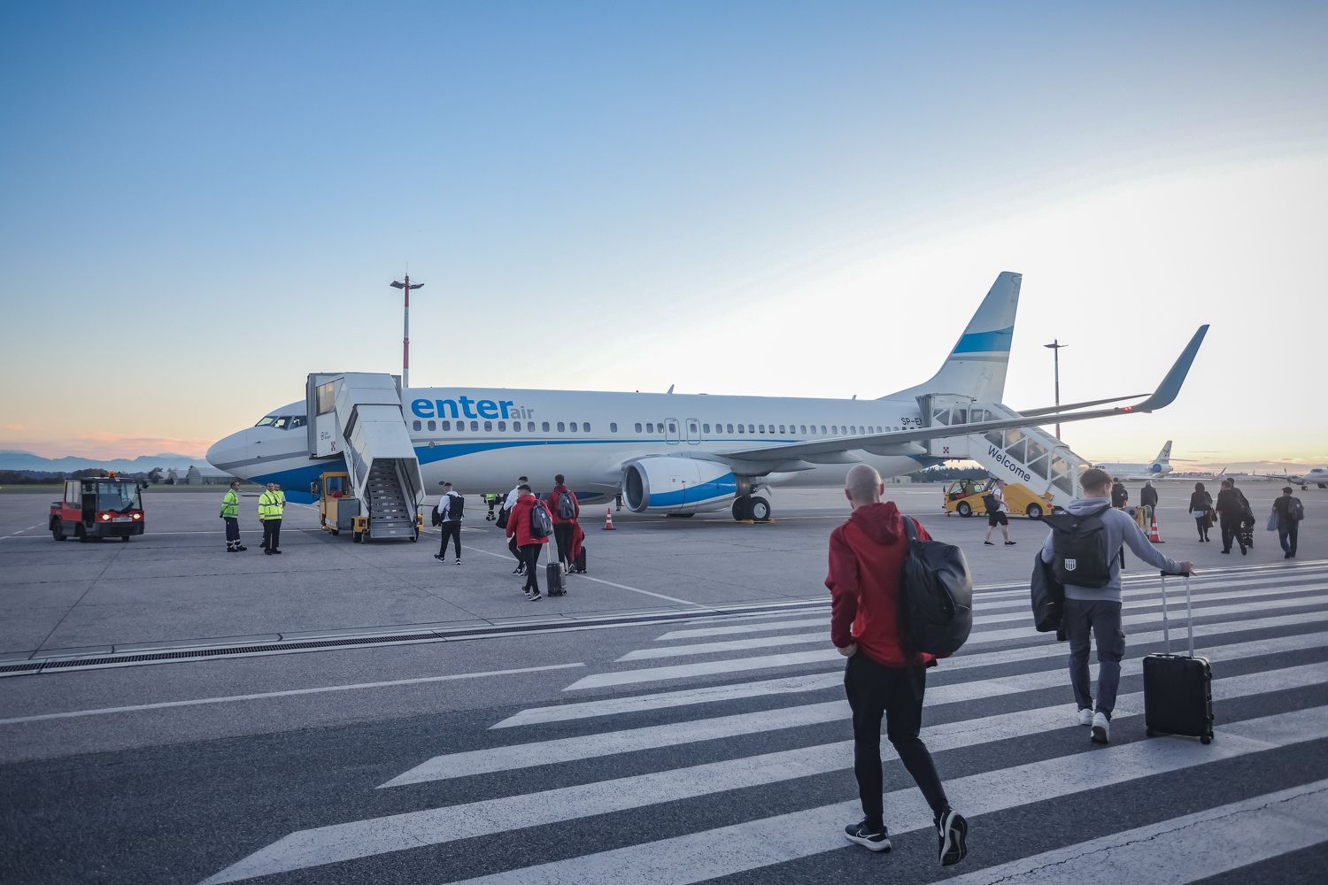 Der LASK-Flieger hob erst spät nach Belgien ab