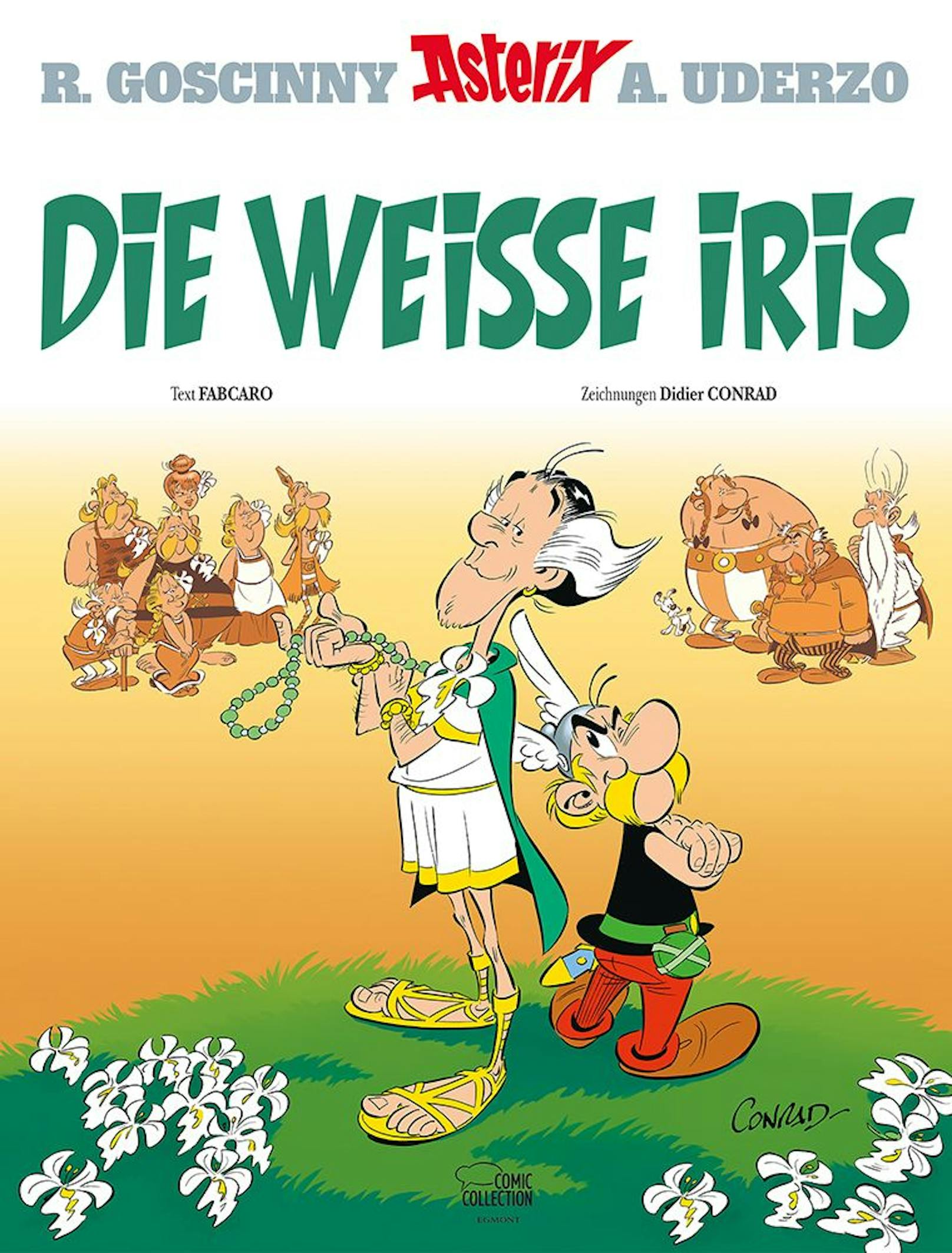 "Die Blüte einer einzigen Iris erleuchtet den Wald" heißt es im neuen Album ab dem 26. Oktober, in dem das 40. Abenteuer von Asterix und Obelix erzählt wird.