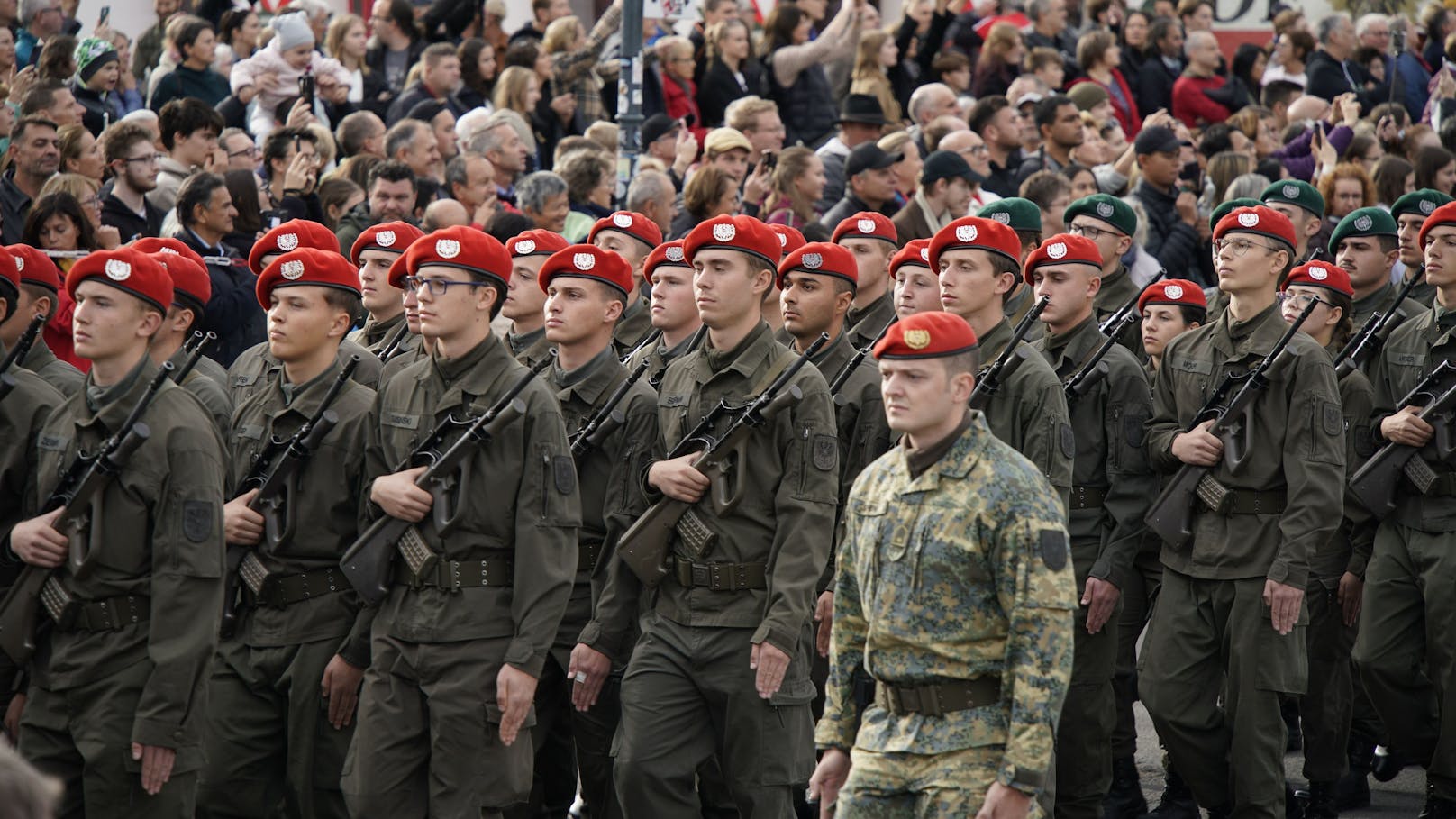 Auch die Garde war mit Vorführungen vertreten.