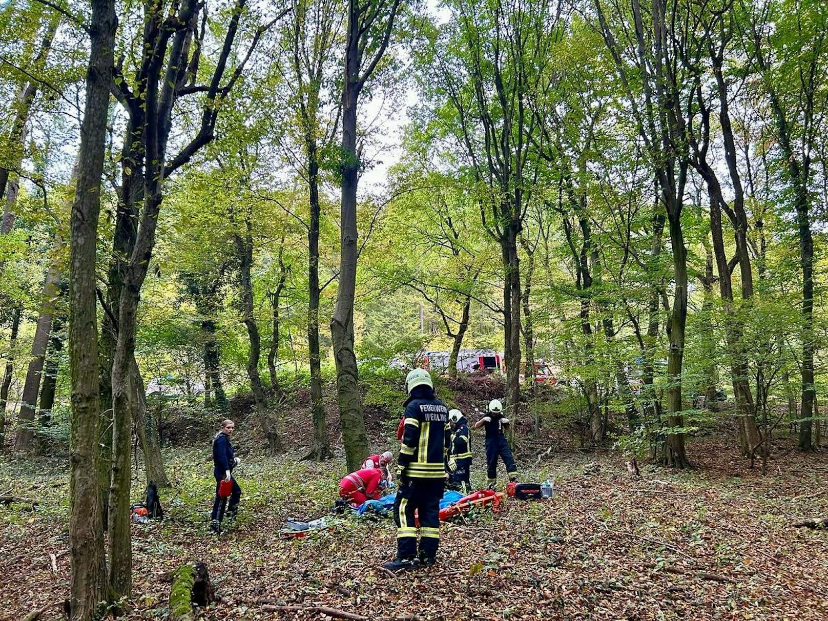 Feuerwehr, Rotes Kreuz und auch ÖAMTC-Flugrettung wurden alarmiert.