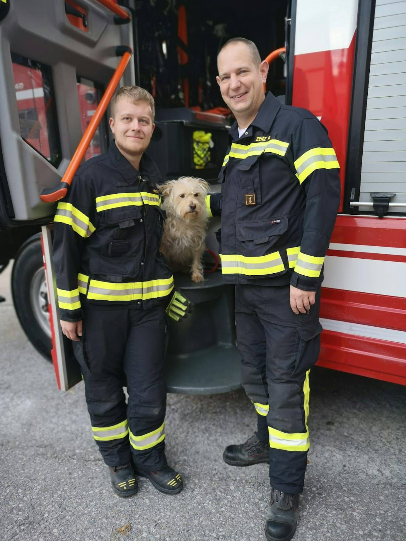 Die Vierbeinerin befand sich im Kofferraum, als sich der Wagen nach Schließen der Türe plötzlich versperrte.