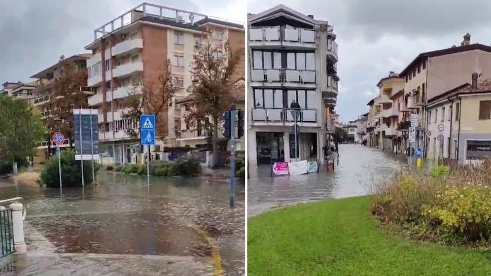 In Grado kam es am Freitag zu Überschwemmungen.