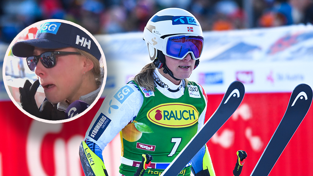 Ragnhild Mowinckel bricht im norwegischen TV in Tränen aus.