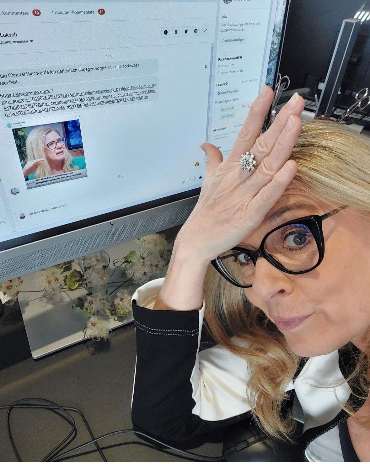 Christa Kummer wurde Opfer von Internet-Betrügern