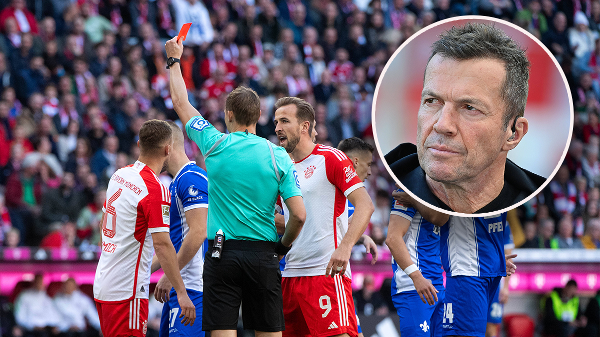 Joshua Kimmich flog nach Blitz-Rot vom Platz. 