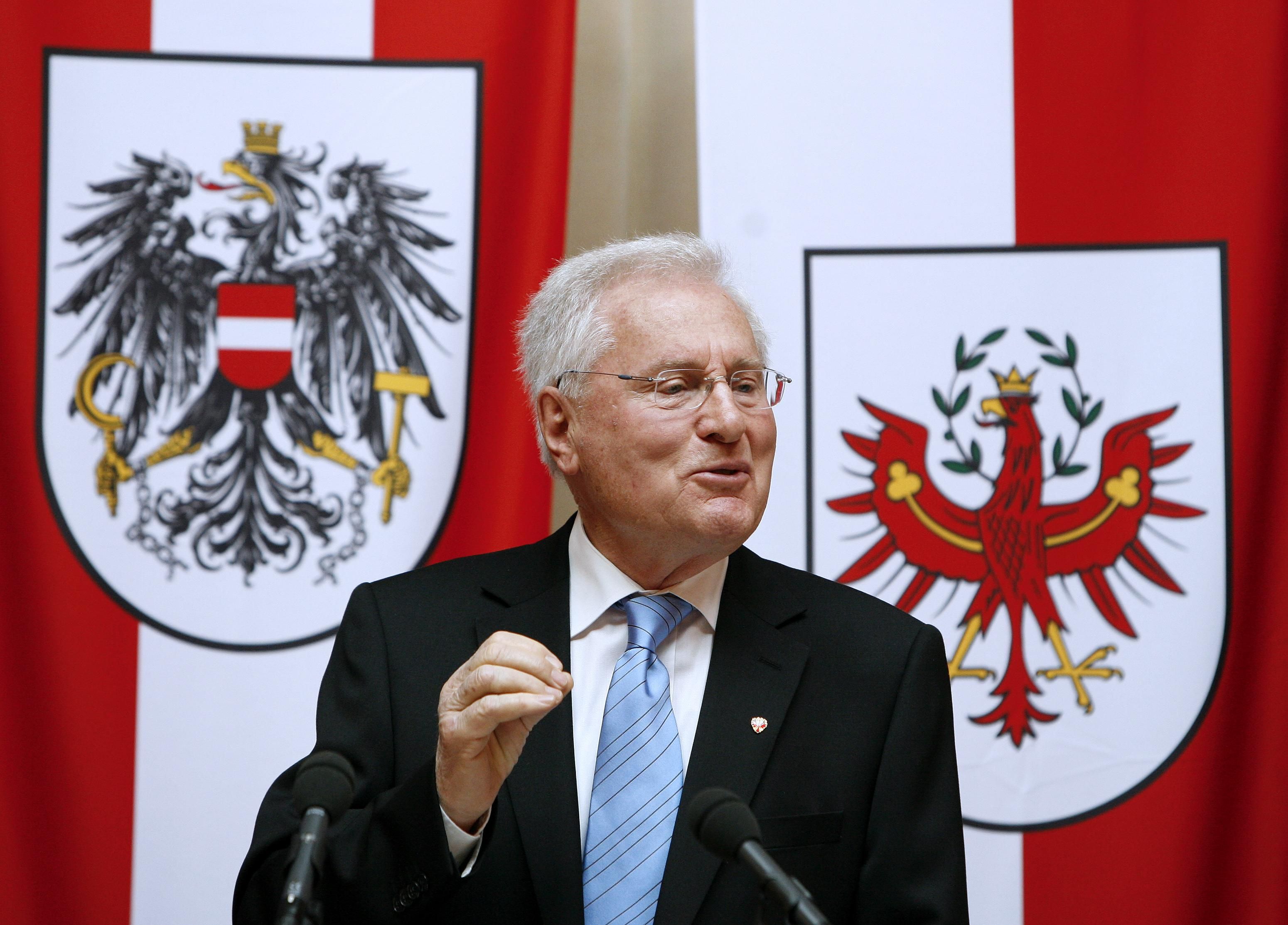 Helmut Kritzinger als Bundesratspräsident während einer Sitzung am 14. Februar 2008.