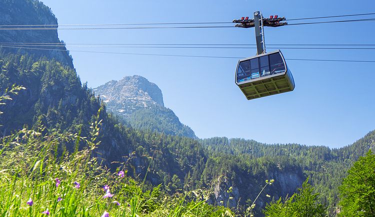 In der Dachstein-Krippenstein-Bahn – hier ein Archivbild aus dem Sommer – waren 20 Personen gefangen.