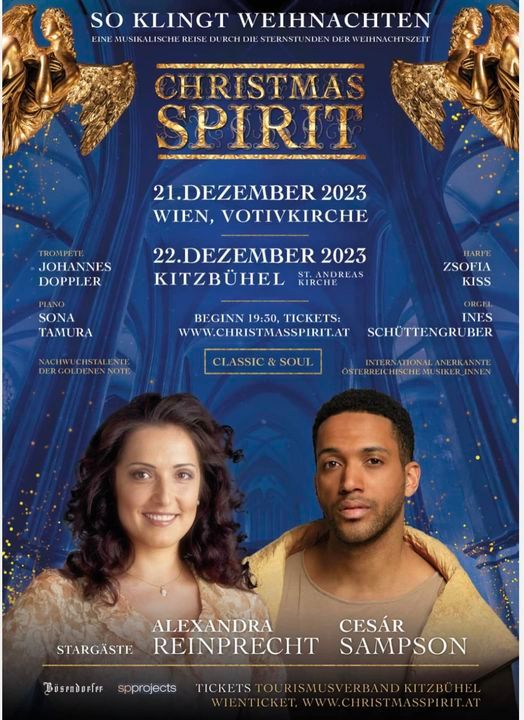 Christmas Spirit 2023 mit Cesár Simpson und Alexandra Reinprecht