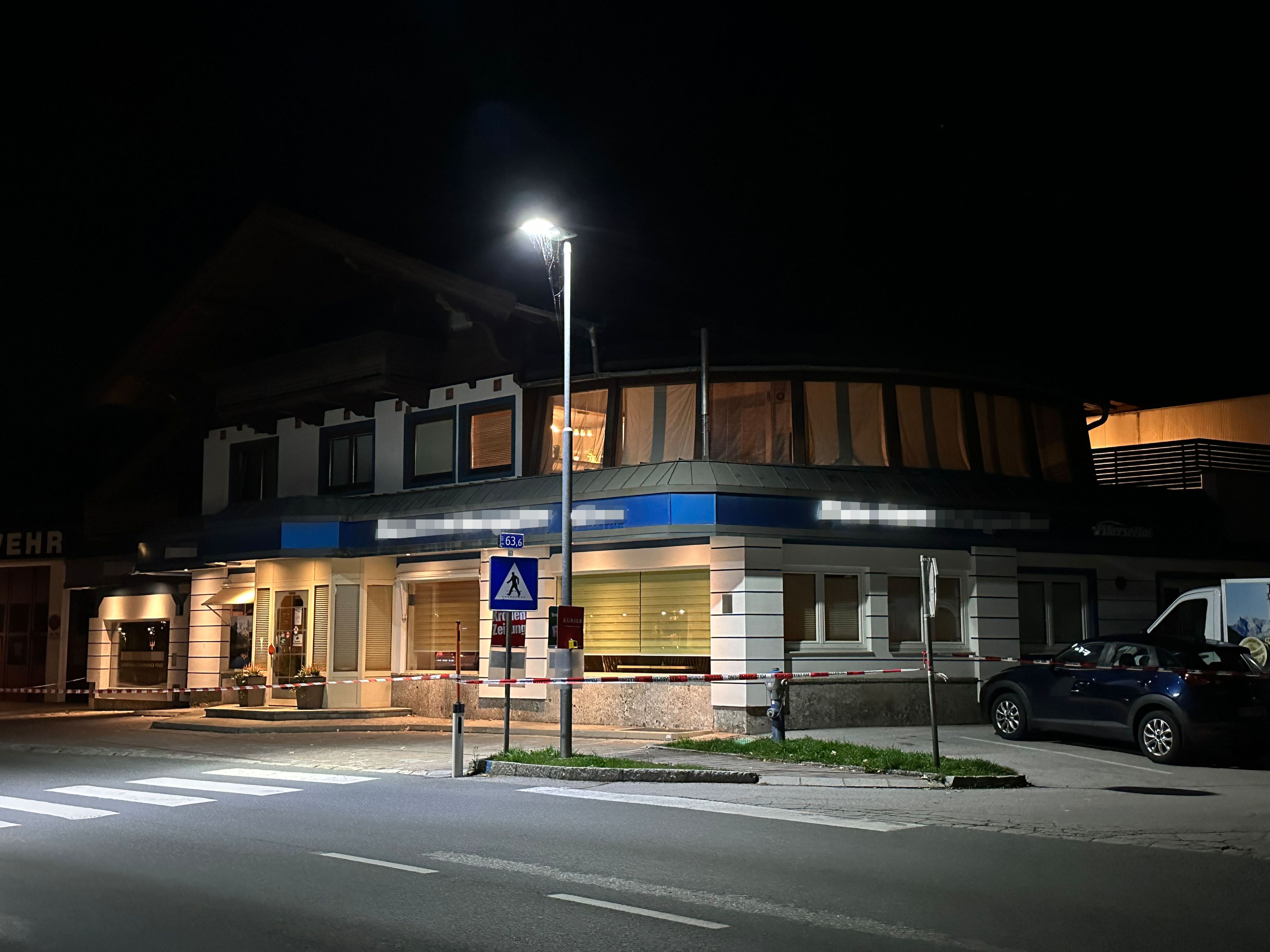 Der Tatort in Fieberbrunn nach dem Gewaltdelikt.