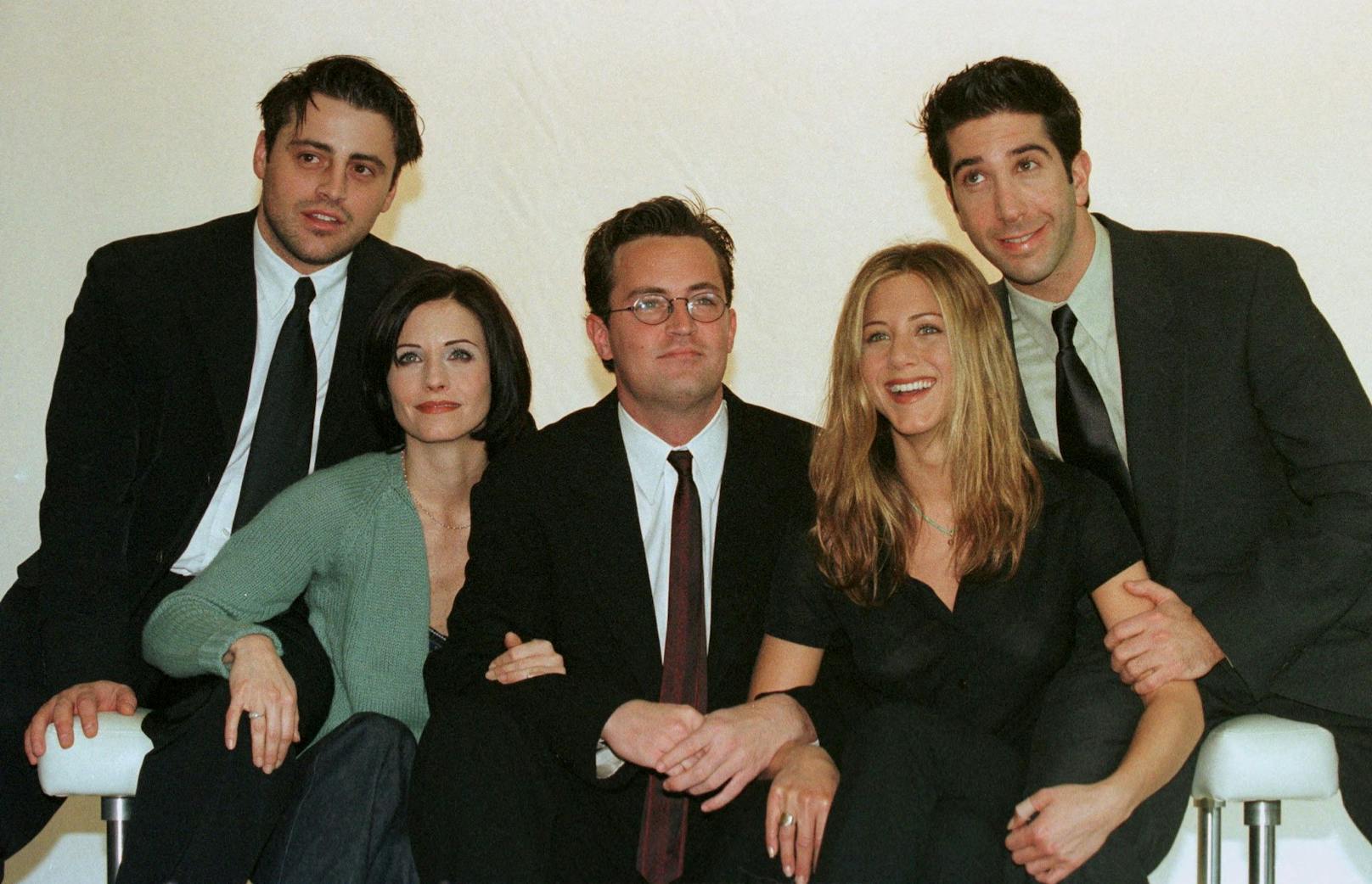 Mit der Serie "Friends" wurden Courteney Cox, Matt Le Blanc, Matthew Perry, David Schwimmer und Jennifer Aniston zu großen Stars.