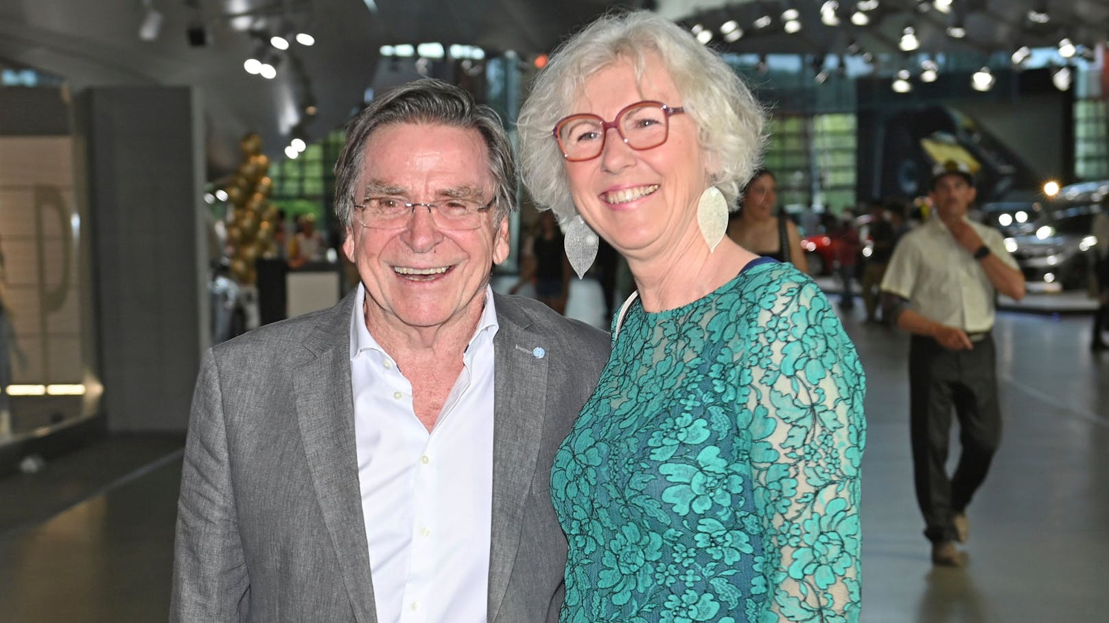 Elmar Wepper mit seiner Frau Anita bei den "Bavarian Sports Award 2023" im Juli.