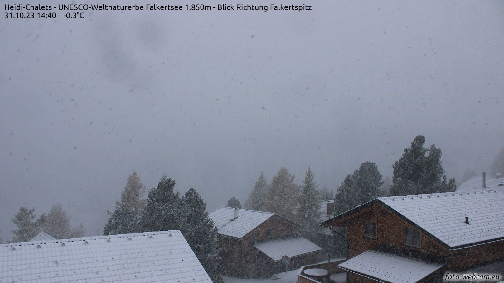 ﻿Schneefall am 31. Oktober 2023: Hier wurde Österreich jetzt weiß.