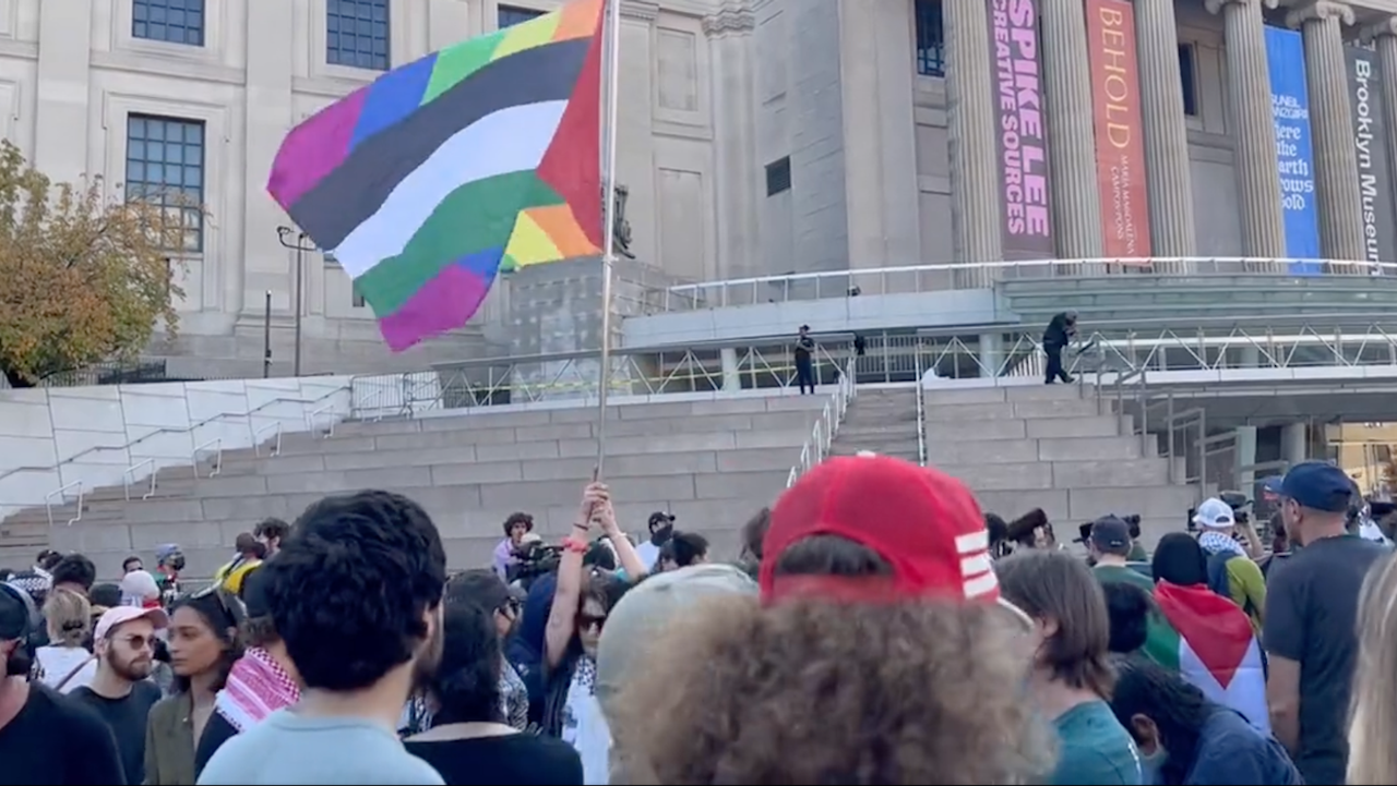 Heute.at - Queere demonstrieren für Gaza, dort würden sie verfolgt