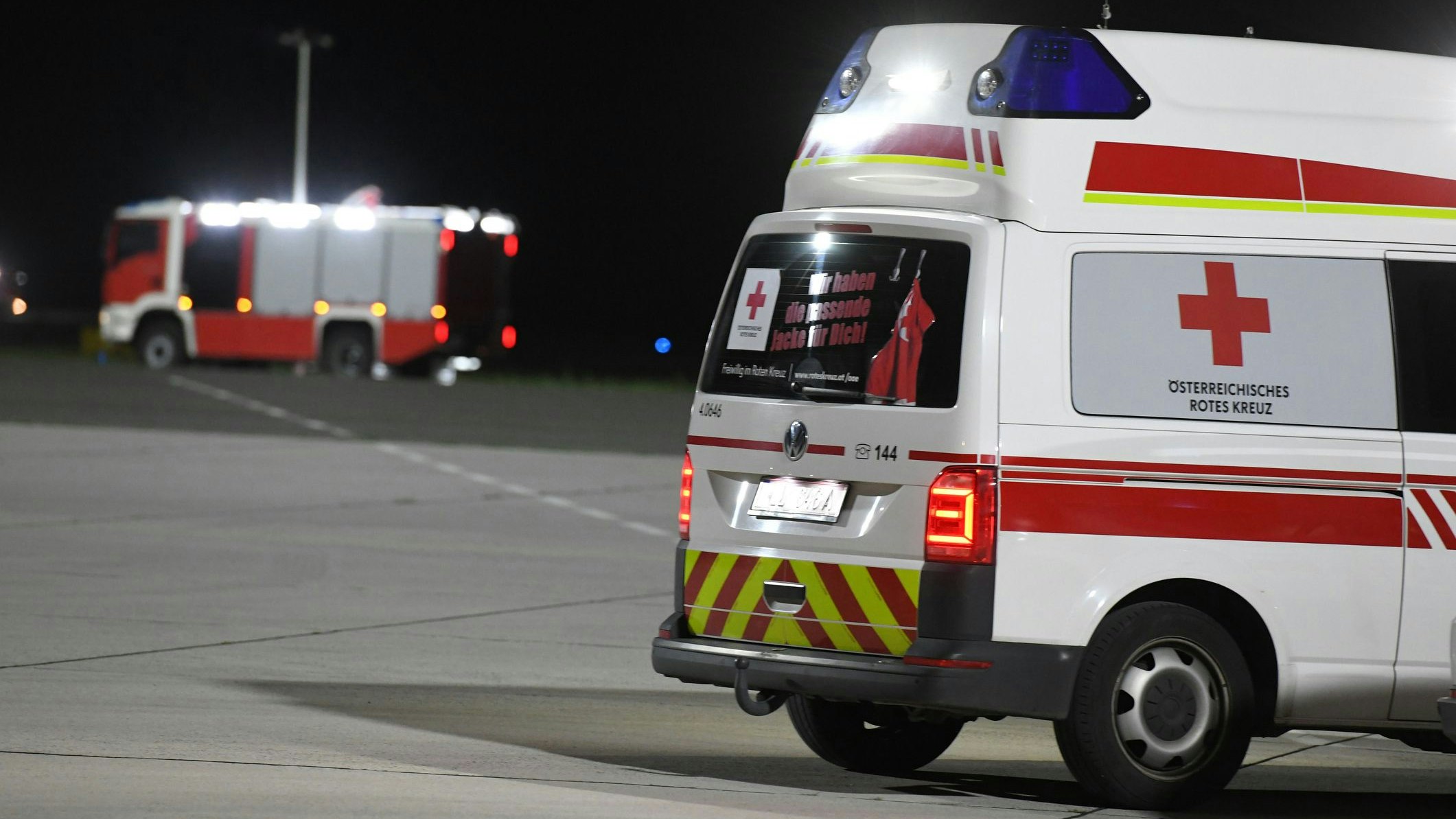 Red Cross Ambulance in Upper Austria, Austria, Europe