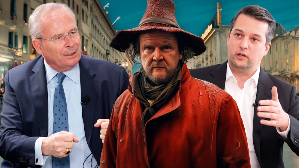 Dieses Bild von Bürgermeister Michael Ludwig samt Kommentar von Wiens FPÖ-Chef Dominik Nepp (re.) sorgte bei ÖVP-Chef Karl Mahrer für Ärger zu Halloween.