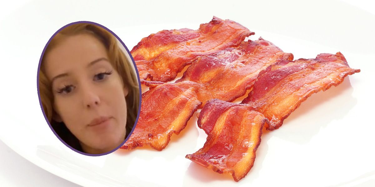 Lucy Youngers (kl. Bild) Hirntumor ließ sie Speck schmecken, obwohl sie gar keinen aß.