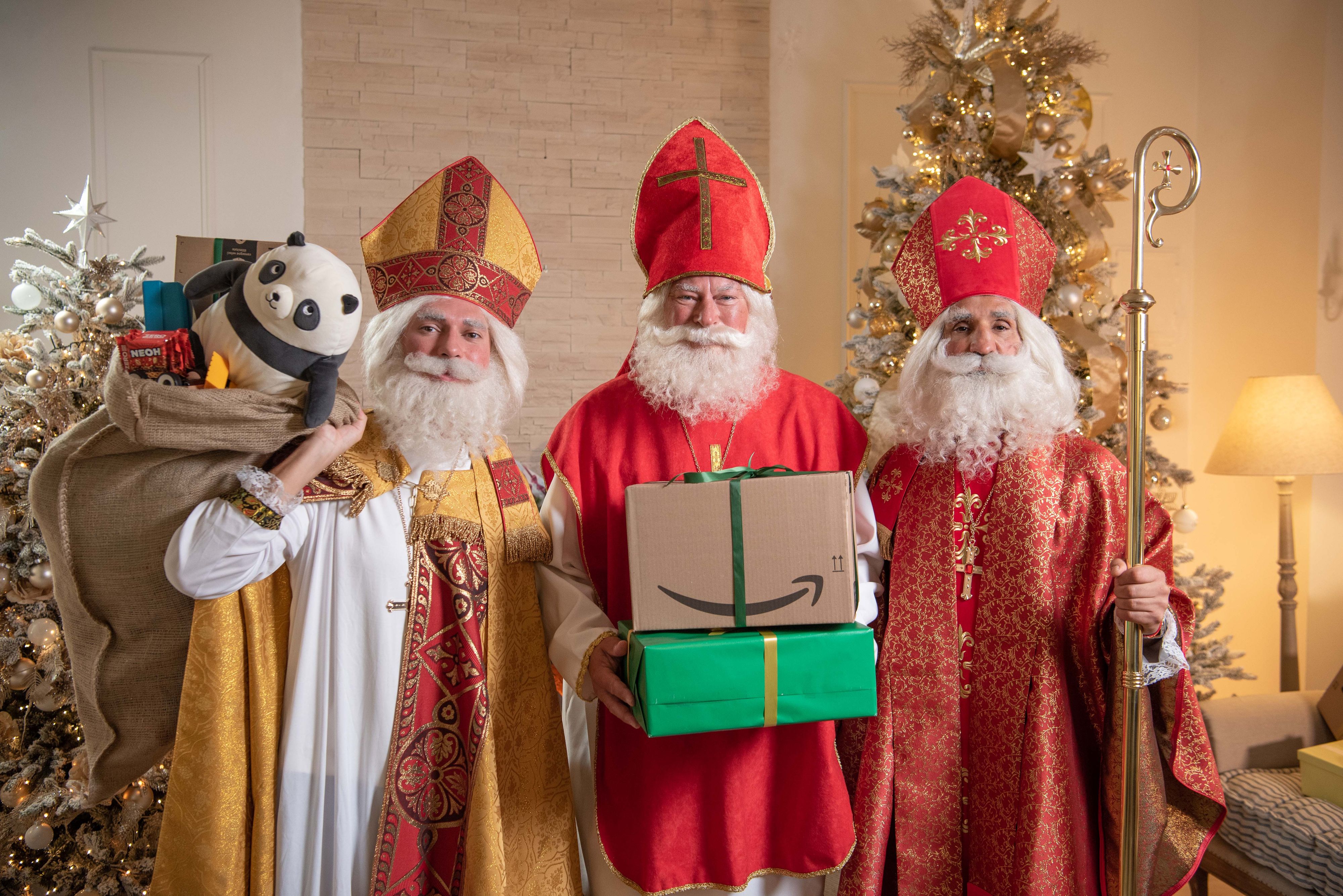 Julian le Play, Toni Polster und Fadi Merza sind auf vorweihnachtlicher Mission