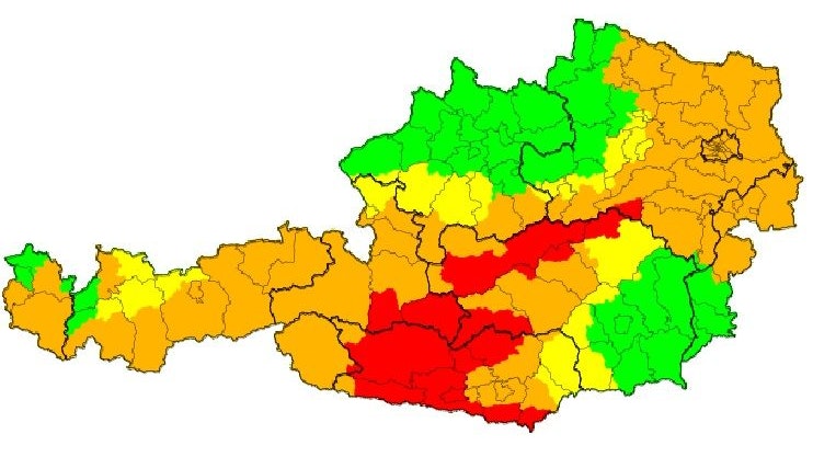 Aktuell herrscht in mehreren Bundesländern Wetter-Warnstufe Rot.