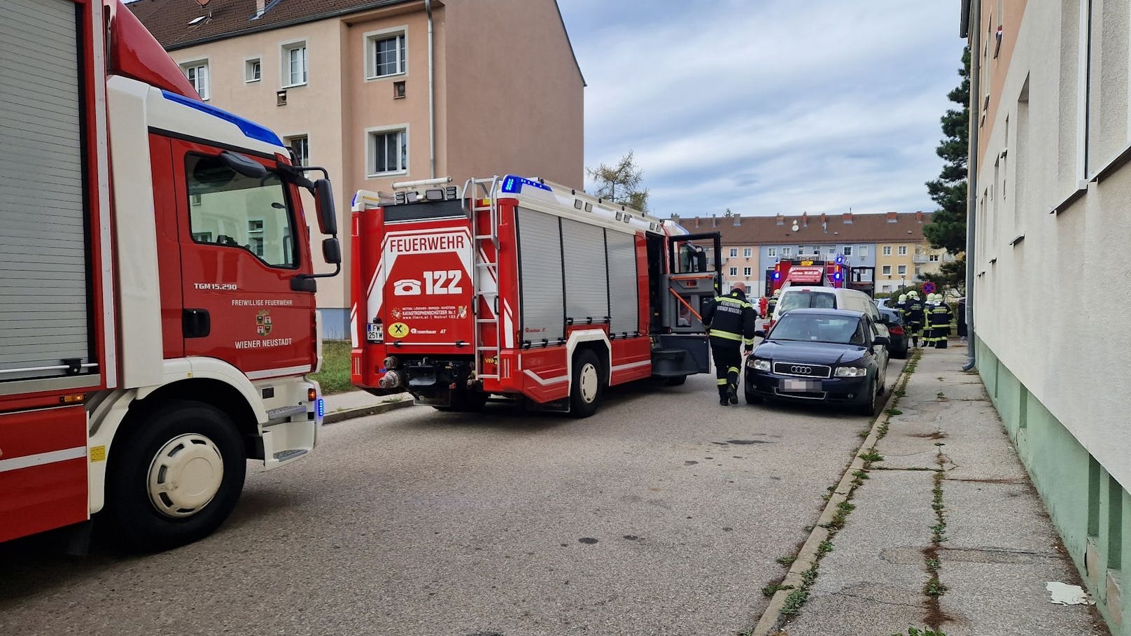 Die vierköpfige Familie wurde ins Spital gebracht.