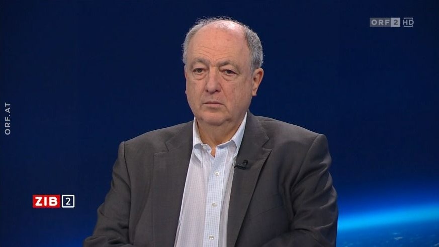 Ariel Muzicant, Präsident des Europäischen Jüdischen Kongresses, im Gespräch mit Zib-Moderator Martin Thür.