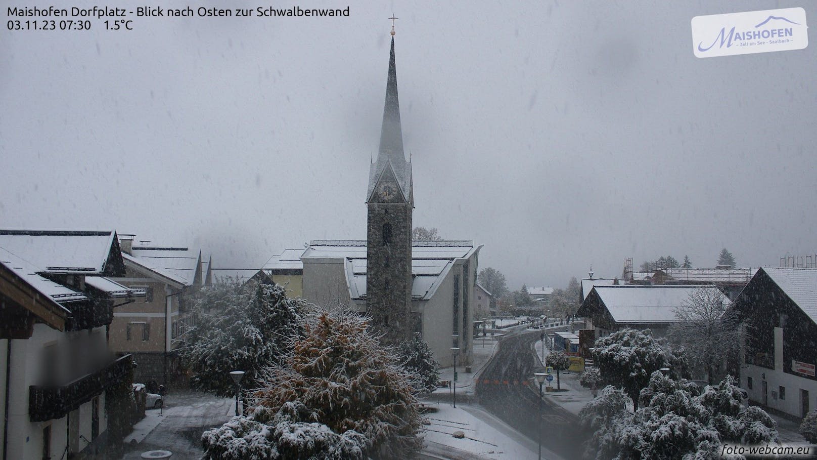 Schneefall in Österreich: Diese Ortschaften sind am 3. November 2023 schon weiß.